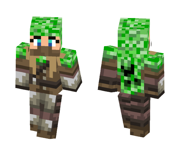 Female Creeper Slayer - Female Minecraft Skins - image 1