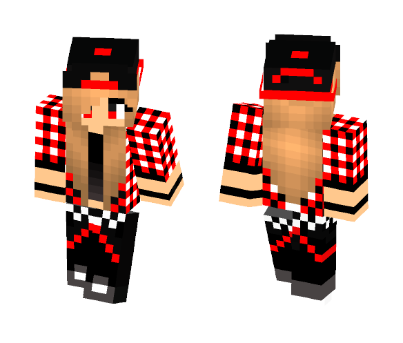 Tomboy Red - Female Minecraft Skins - image 1