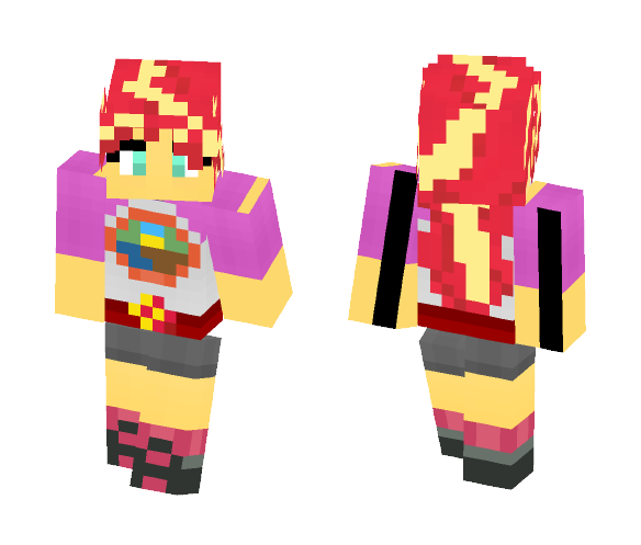 Download Free Legend of Everfree: Sunset Shimmer Skin for Minecraft image 1 Legend of Everfree: Sunset Shimmer - Female Minecraft Skins - image 1