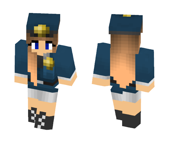 Security guard Girl - Girl Minecraft Skins - image 1