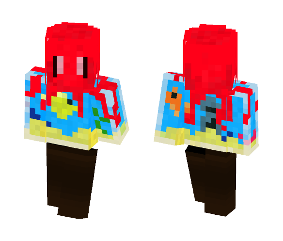 Octopus escaping from an aquarium - Other Minecraft Skins - image 1