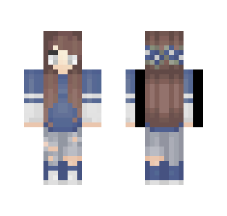 ~Blue girl (3 pxl arms)
