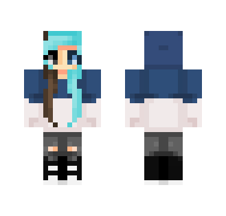 Different color hair+jacket
