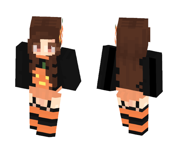 Download Free Earliy Pumkin halloween skin Skin for Minecraft image 1 Earliy Pumkin halloween skin - Halloween Minecraft Skins - image 1