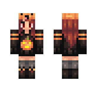 Cute Pumpkin Girl// _LostGirlDream_ - Cute Girls Minecraft Skins - image 2