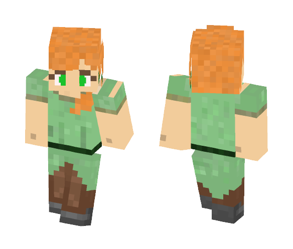 Alex (slim) - Female Minecraft Skins - image 1