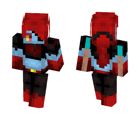 Underfell - Undyne - Female Minecraft Skins - image 1