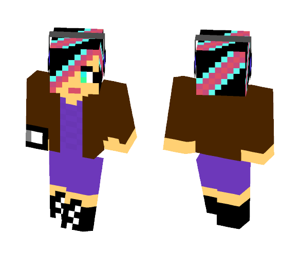 teen with i phone - Female Minecraft Skins - image 1