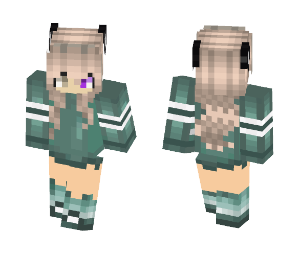 Girl in blue - Girl Minecraft Skins - image 1
