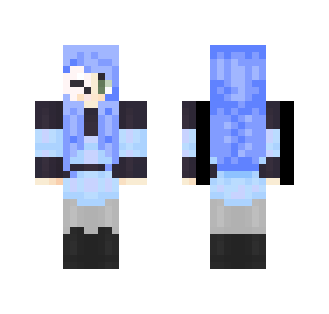 Evil blue girl