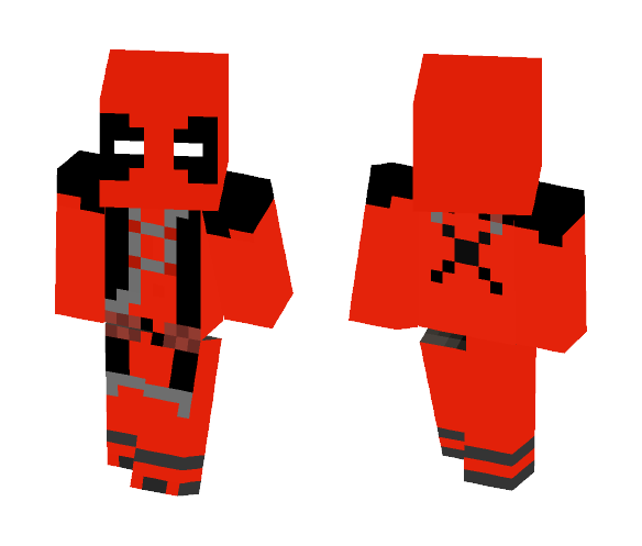 Panda in Deadpool costume - Comics Minecraft Skins - image 1