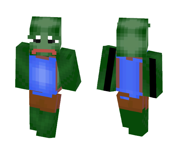 Download Free Pepe The Frog Skin for Minecraft image 1 Pepe The Frog - Male Minecraft Skins - image 1