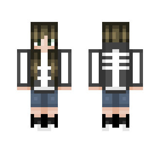 Skeleton Hoodie Girl!