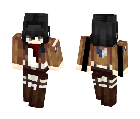 Mikasa Ackerman - Female Minecraft Skins - image 1