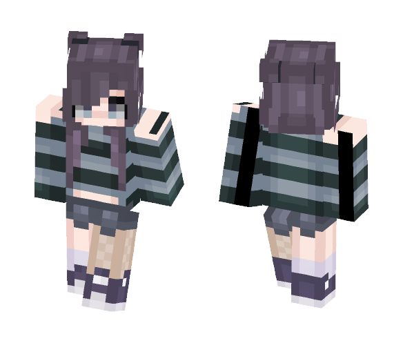 Blue & Purple~ - Female Minecraft Skins - image 1