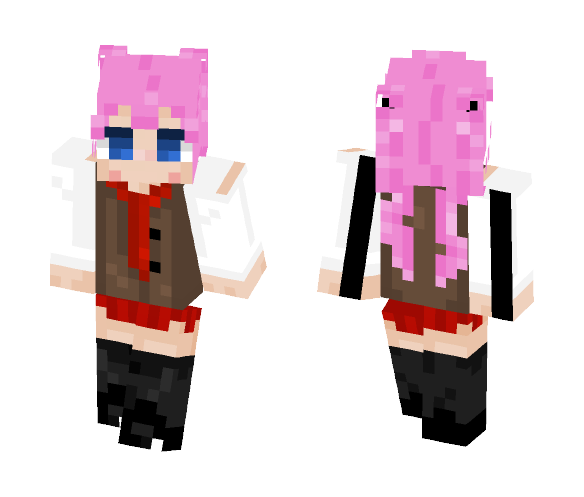 Anime school girl - Anime Minecraft Skins - image 1