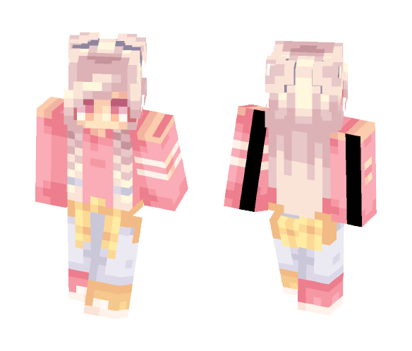 rose gold // collaboration - Female Minecraft Skins - image 1