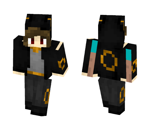 Download Free Umbreon 2.0 Skin for Minecraft image 1 Umbreon 2.0 - Female Minecraft Skins - image 1