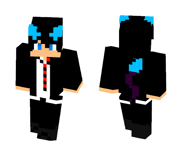 Rin Okumura Demon (anime) - Male Minecraft Skins - image 1