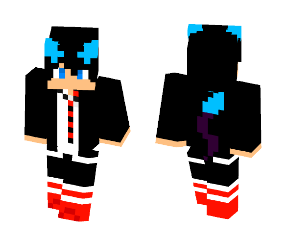 Rin Okumura Demon form (manga) - Male Minecraft Skins - image 1