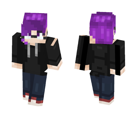 Download Free Miss Purple Skin for Minecraft image 1 Miss Purple - Female Minecraft Skins - image 1