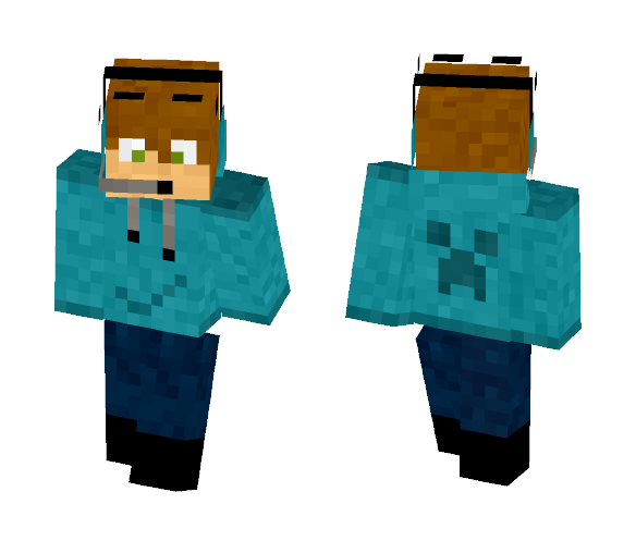 Nike Creeper Hoodie - Male Minecraft Skins - image 1