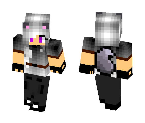 Download Free Fighter wolf girl -my skin- Skin for Minecraft image 1 Fighter wolf girl -my skin- - Girl Minecraft Skins - image 1