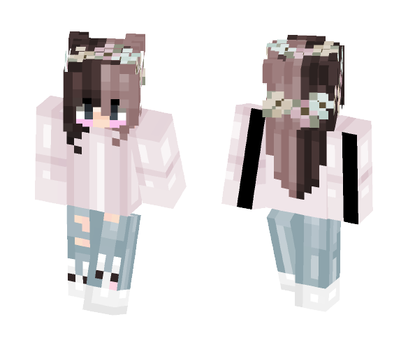 Download Free When You Forget To Put Shoes On Skin for Minecraft image 1 When You Forget To Put Shoes On - Female Minecraft Skins - image 1
