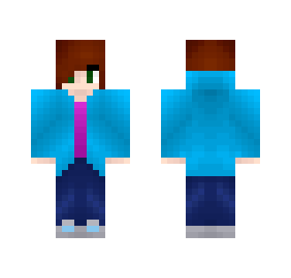 Blue Hoodie Girl