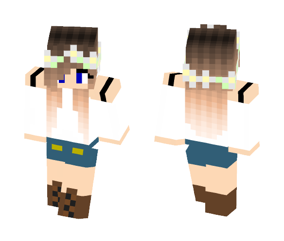 Download Free Last Day Of Summer Skin for Minecraft image 1 Last Day Of Summer - Female Minecraft Skins - image 1