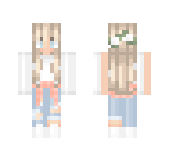 Coral Flannel Girl ; ShannPlays Req