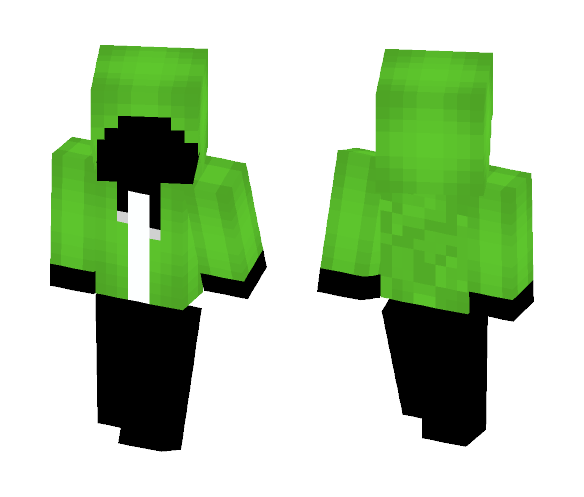 Download Free Green Hoodie! Skin for Minecraft image 1 Green Hoodie! - Interchangeable Minecraft Skins - image 1