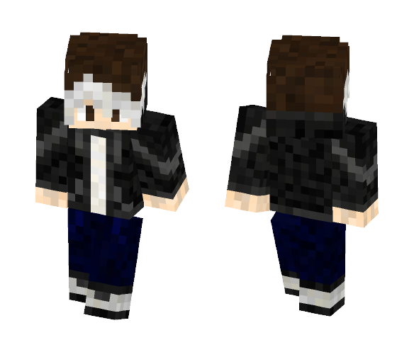 White fringe emo hair - Male Minecraft Skins - image 1