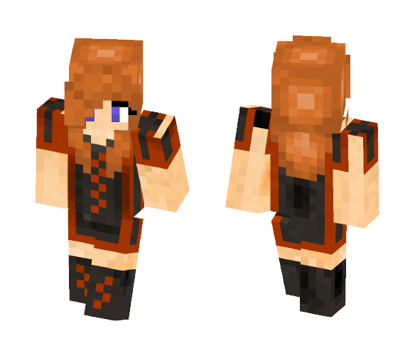 Black and Red - Female Minecraft Skins - image 1