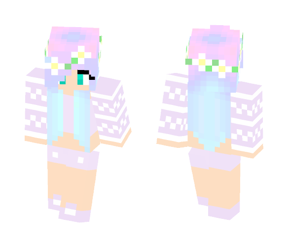 Download Free A Pastel Girl Skin for Minecraft image 1 A Pastel Girl - Girl Minecraft Skins - image 1