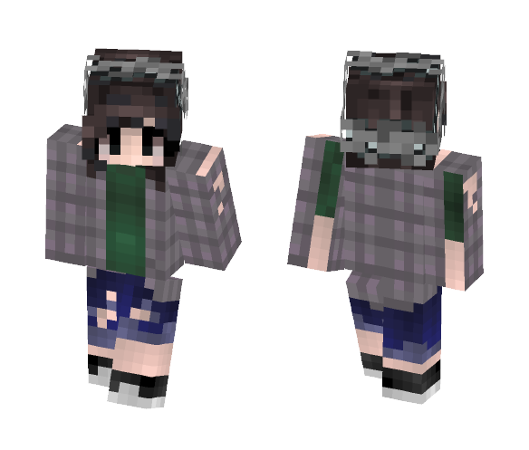 Grey Flannel~ (Old Skin of Mine) - Female Minecraft Skins - image 1