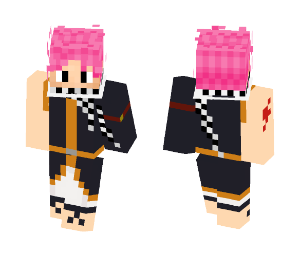 Natsu Dragneel - Male Minecraft Skins - image 1