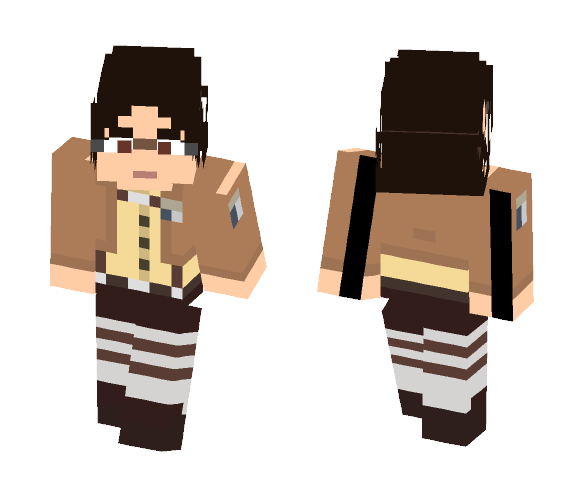Download Free Attack on Titan - Hanji Zoe Skin for Minecraft image 1 Attack on Titan - Hanji Zoe - Female Minecraft Skins - image 1