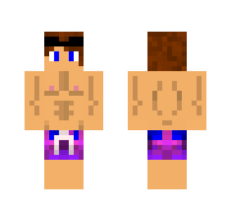 Shirtless Teen Galaxy - Male Minecraft Skins - image 2