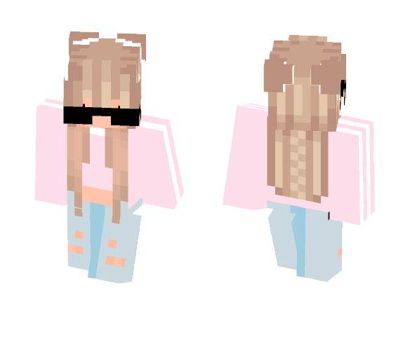 Cute Sunglasses Girl - Cute Girls Minecraft Skins - image 1