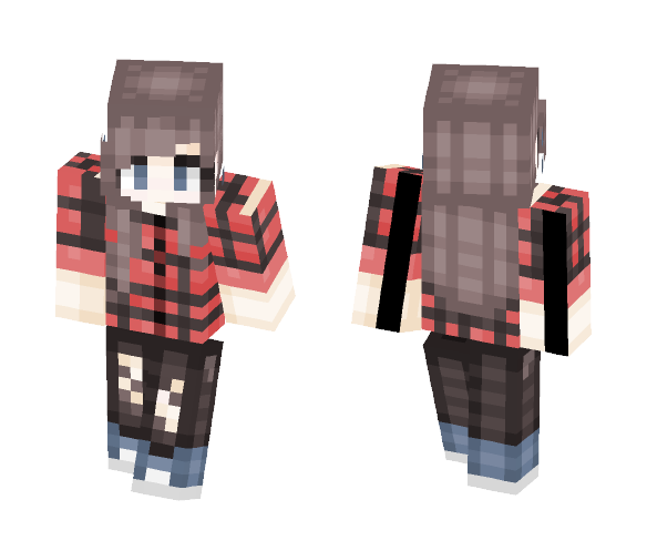 Download Free I JUST RLLY LUV FLANNEL OK??// Skin for Minecraft image 1 I JUST RLLY LUV FLANNEL OK??// - Female Minecraft Skins - image 1