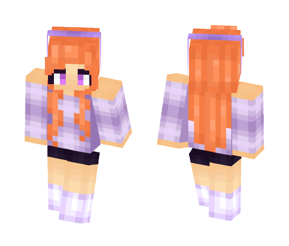 Download Free Dance of the Violet ✧Aní✧ Skin for Minecraft image 1 Dance of the Violet ✧Aní✧ - Female Minecraft Skins - image 1