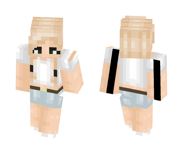 Download Free Basic Blonde RQ | Wervy Skin for Minecraft image 1 Basic Blonde RQ | Wervy - Female Minecraft Skins - image 1