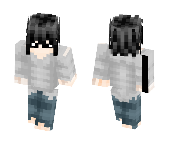 L Lawliet [ Death Note ] Ryuzaki - Male Minecraft Skins - image 1