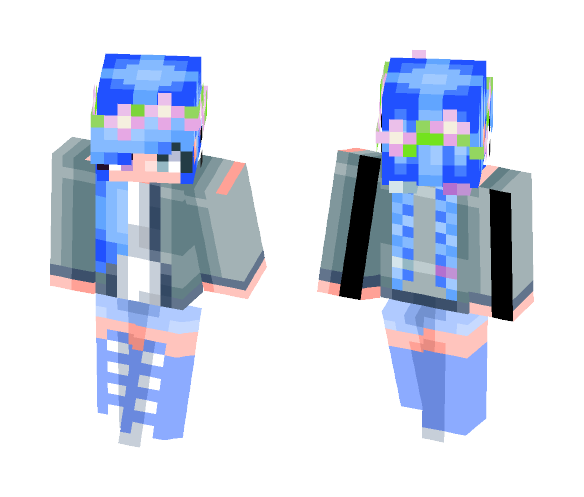Blue Obssesion. | OC Kris - Female Minecraft Skins - image 1