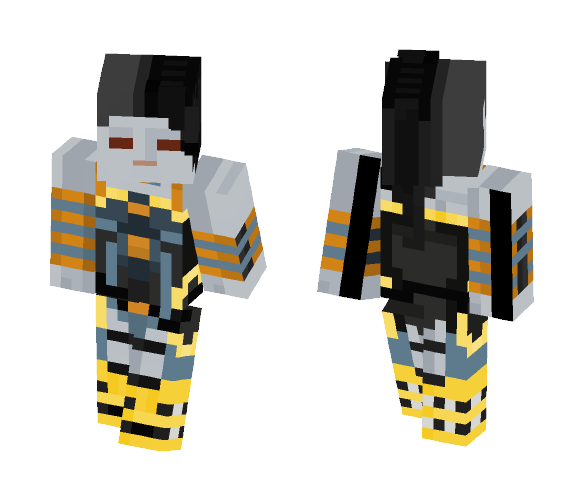 Download Free Grail Daughter of Darkseid Skin for Minecraft image 1 Grail Daughter of Darkseid - Female Minecraft Skins - image 1