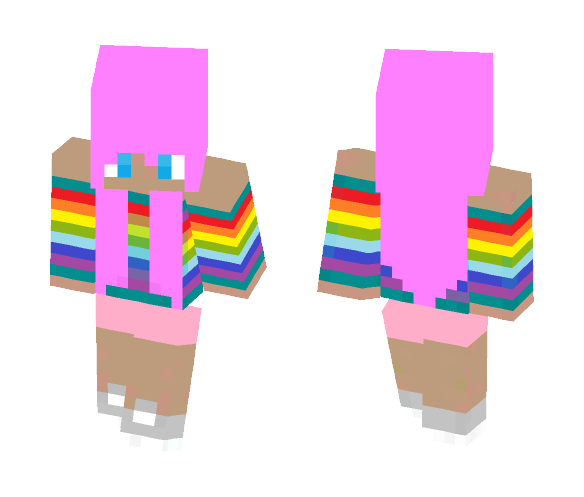 Rainbow Girl - Girl Minecraft Skins - image 1