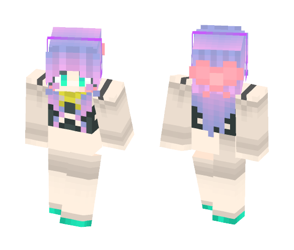 Napple | My First Created Skin - Female Minecraft Skins - image 1