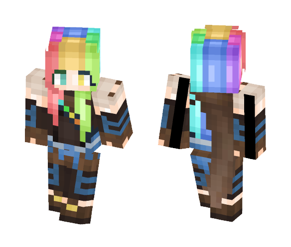 Human Ink Girl - Girl Minecraft Skins - image 1