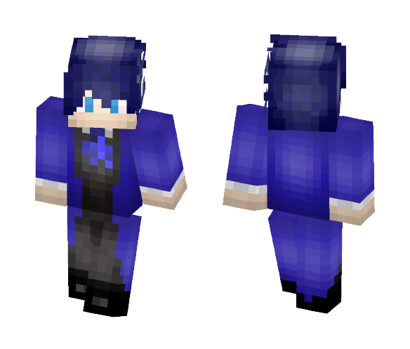 Download Free A Guy In A Blue Suit Thing? Skin for Minecraft image 1 A Guy In A Blue Suit Thing? - Male Minecraft Skins - image 1